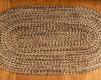 Small oval rug or foot mat