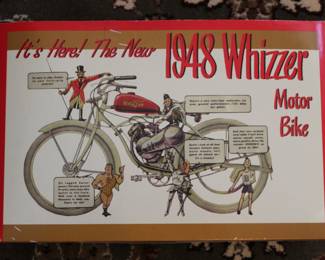 1948 whizzer motor bike collectible replica
