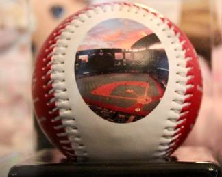 Collectible baseball with printed field image of Chase Field