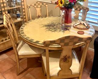 Beautiful round dining table