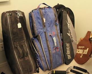 Tennis rackets and cases