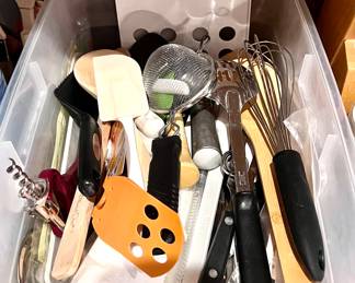 Various kitchen utensils