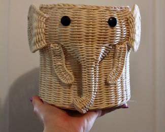 Cute elephant basket