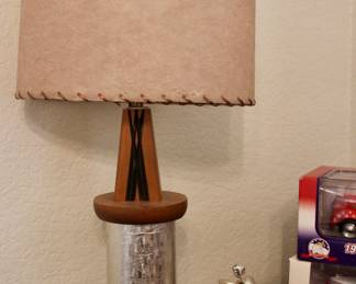 Minnesota Dragway vintage lamp with motorcyclist