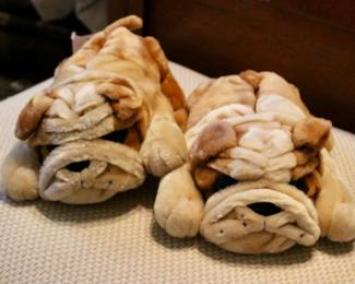 Silly bulldog slippers (1 of 2 sets)