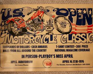 U.S. open motorcycle classic poster