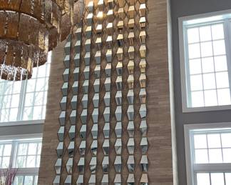 Uttermost Jillian mirrored wall art. 6 pieces total with each one measuring 32" W x 2" D x 52" H. Can be purchased together or separately. 