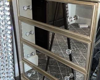 Borghese 5 drawer chest two available.