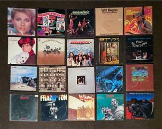 20 Vinyl LP Collection Led Zeppelin II, The Beatles, Queen, Motley Crue, More 