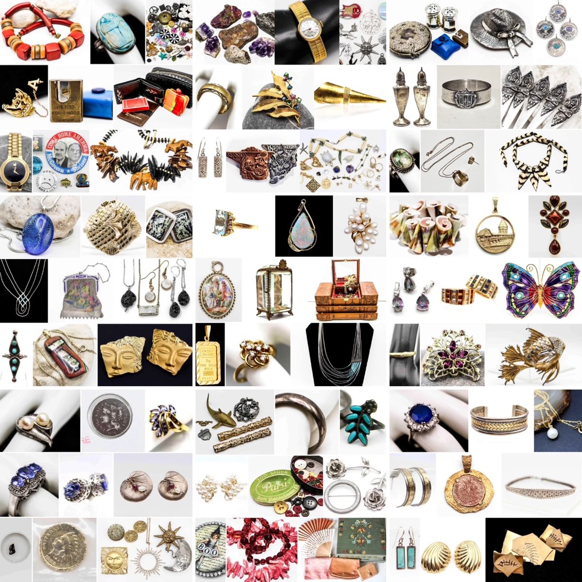 18k, Sterling, Coins, Vintage & Artisan Jewelry starts on 1/25/2024