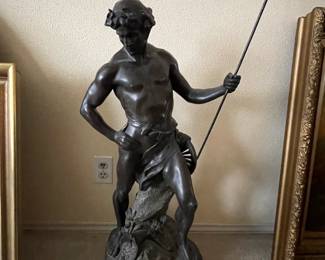 Bronze statue, late 19th 