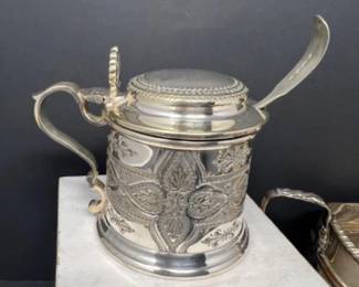 Antique & Vintage Serving Ware - Cobalt Glass, Salt Cellars, Condiment Jars +