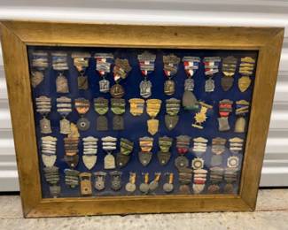 Large Collection Vintage 1940s National Rifle Award Pendant Pins