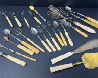 Antique Vintage Serving Ware - Celluloid - Possible Bakelite