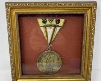 1987 Framed Olympic Medal - WANDERUNG KIRCHHEIMBOLANDEN