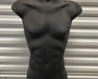Black Plastic Men’s Mannequin Body Form