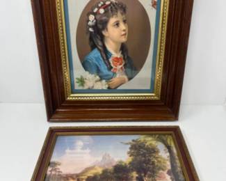 Framed Antique Art Prints - 'The Voyage of Life - Youth'