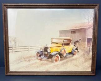 Vintage C. Skibinski Ford Model A Art Print