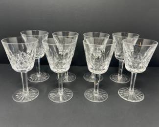 (8) Waterford Crystal - Lismore Pattern - Water Goblets Wine Glasses