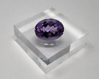 Rose De France Amethyst - 17.3 cts - 20x15mm