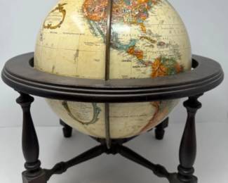 Vintage Replogle 12" Diameter World Classic Globe w\Wood Base
