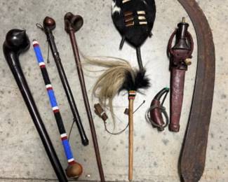African Sword,Knife, and Ceremonial Pieces - Maasai Rungus