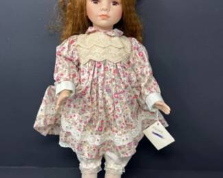 Vintage FAO Schwarz Porcelain Doll 16” Collector Series