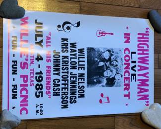 Highway Men Live in Concert Reproduction Poster