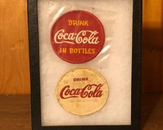(2) Vintage Coca Cola Patches in Display Box