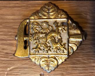 Czechoslovakian Fireman Helmet Badge