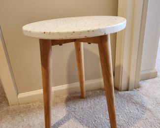 Available for purchase. T2 Terrazzo Top Round Table. Purchased at Target. 18"H x 14"W 