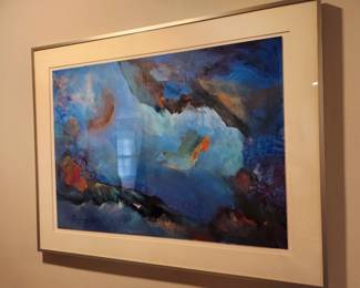 Available for Presale: A1 Original Art Mixed Media by Milbourn. 37" x 29" Purchased at Heights Gallery in Little Rock. 