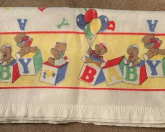 vintage baby blanket
