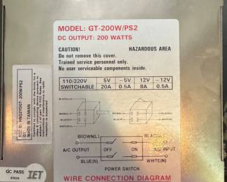 200W power supply 
