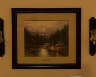 Thomas Kinkade End of a Perfect Day II Library Edition Print