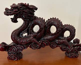 Chinese Snake Dragon Sculpture