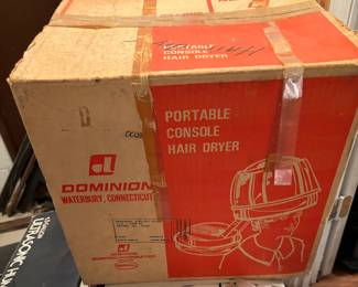 vintage portable console hair dryer