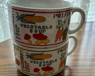 Vintage soup bowls