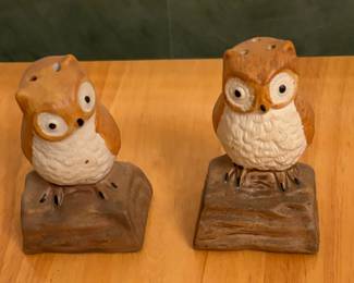 owl salt and pepper shakers