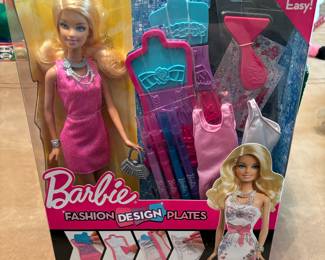 New barbie fashion design plates