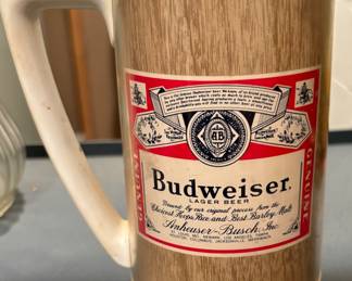 vintage budweiser mug