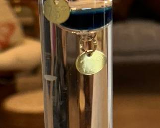 Galileo glass thermometer 