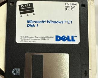 Microsoft Windows 3.1 set of 7 floppy disk 