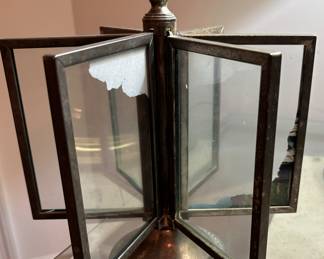 silver rotating picture frame