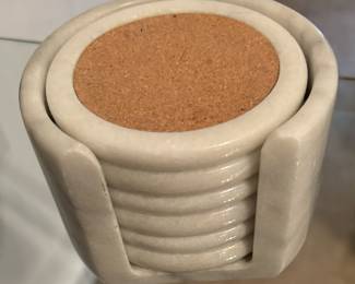 Marble coasters with marble holder