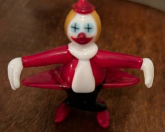 Murano glass clown figurine