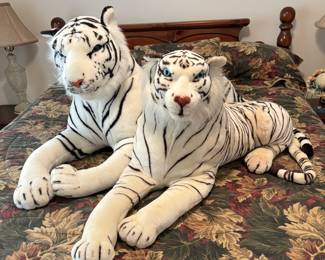 XL White tiger stuffed animals