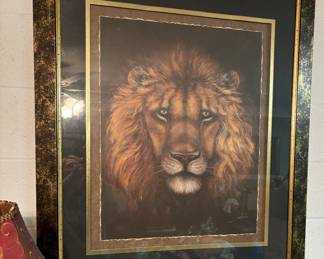 large frames lion picture