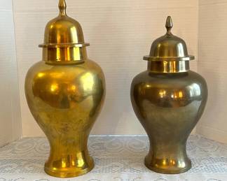 Brass urns