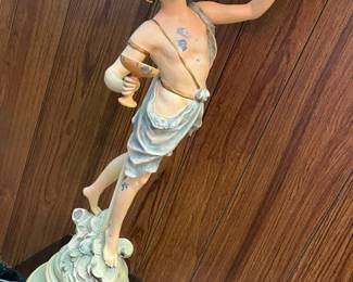 71A L F Moreau Figural Table Lamp Detailmin